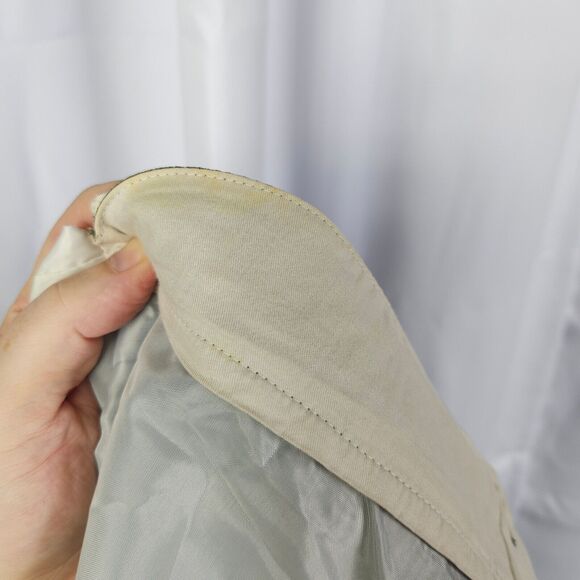 Hart Schaffner Marx Mens 38x28 Gray Grey Pleated Cuffed Dress Pants - Picture 5 of 8